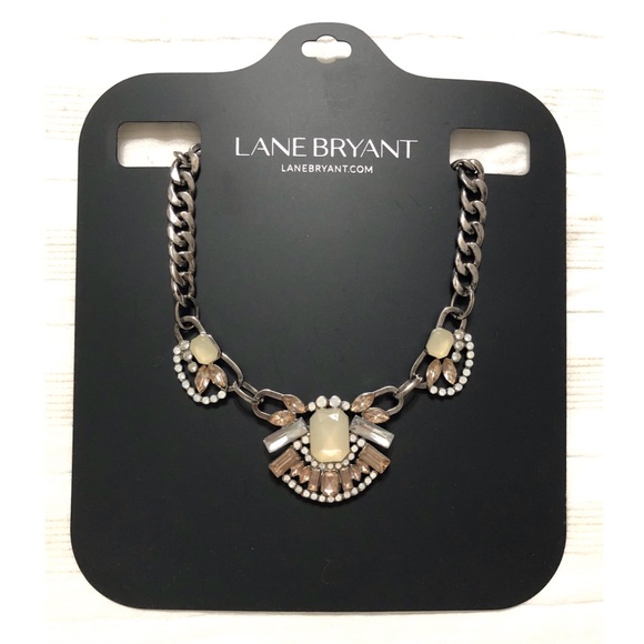 Lane Bryant Jewelry - NWT Lane Bryant Gem & Chainlink Statement Necklace